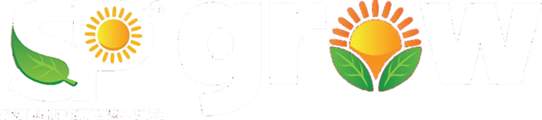 SPgrow white logo